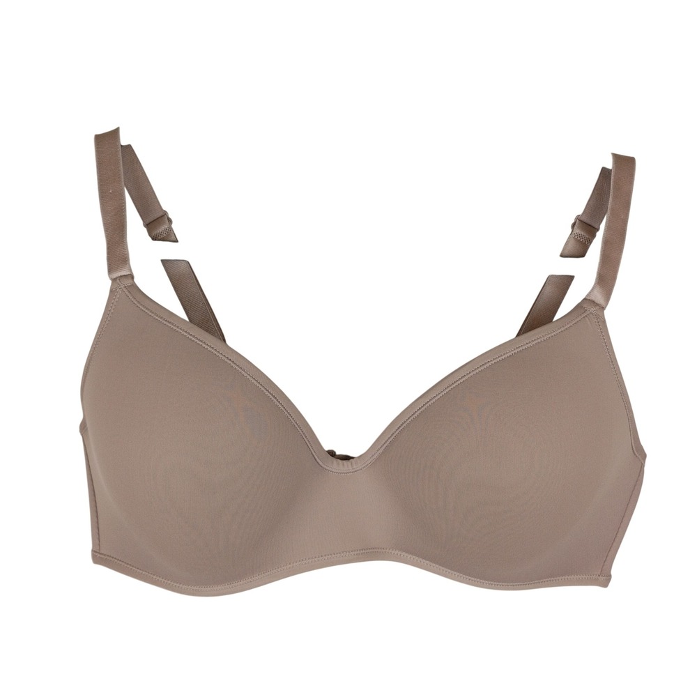 Warners No Side Effects Padded Bra Taupe Brown Full Coverage 40C